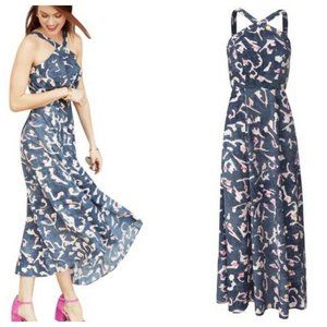 CAbi Aurora Watercolor Maxi Dress #5269 Size 2 EUC